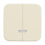 Busch-Jaeger 2CKA006599A2888 Bedienelement für Dimmer Doppeltaster mit Glimmlampe weiß - Busch-Duro 2000® SI 