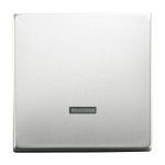 Busch-Jaeger 2CKA006599A2926 Bedienelement für Schalter/Dimmer Einzeltaster mit Glimmlampe edelstahl - pur 