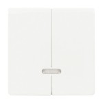 Busch-Jaeger 2CKA006599A2964 Bedienelement für Dimmer Doppeltaster mit Glimmlampe studioweiß matt - 