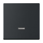 Busch-Jaeger 2CKA006599A2968 Bedienelement für Schalter/Dimmer Einzeltaster mit Glimmlampe schwarz matt - 