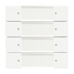 Busch-Jaeger 6737-884 Bedienelement ZigBee Light Link 4-fach studioweiß matt 2CKA006730A0112 