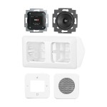 Busch-Jaeger 2CKA008200A0235 Busch-Radio DAB+, Komplettset für die Eckmontage Radio alpinweiß - Reflex SI 