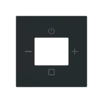 Busch-Jaeger 2CKA008200A0288 Zentralscheibe mit Aufdruck Busch-Radio schwarz matt - Busch-art linear® 