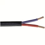 Niedervoltleitung 2x4,0 mm² max. 24V Silikon schwarz Meterware 