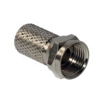 Kreiling F 7 TW F-Aufdrehstecker Metall für Koaxkabel Ø 6,8-7,2 mm 10 Stück 
