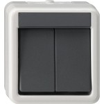 **Gira 010530 Wippschalter 10AX 250V Serienschalter Grau 