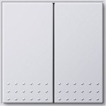 Gira 012866 Tastschalter 10AX 250V mit Wippe 2-fach Wechselschalter 2-fach Reinweiß 