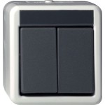 GIRA 015530 Wipptaster Serientaster WG AP Grau 
