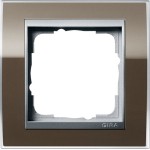 GIRA 0211766 Abdeckrahmen 1f Zwischenr. F Alu Gira Event Klar Braun 