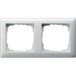 GIRA 021203 Abdeckrahmen 2f Gira Standard 55 Reinweiß 
