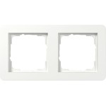 GIRA 0212151 Abdeckrahmen 2f Gira E1 Reinweiß m 