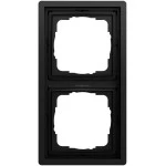 Gira 0212174 Abdeckrahmen 2f F100 Schwarz matt lackiert 