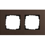 GIRA 0212223 Abdeckrahmen 2f Gira Esprit Lin.Mpx.Dklbraun 