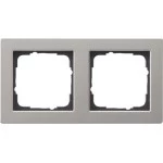 GIRA 021233 Abdeckrahmen 2f Gira E2 Edelstahl 