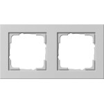 GIRA 021237 Abdeckrahmen 2f Gira E2 Grau m 