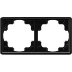 **Gira 021247 Rahmen S-Color Schwarz 2-fach 