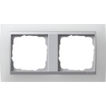 GIRA 021250 Abdeckrahmen 2f Zwischenr. F Alu Gira Event Opak Weiß 