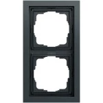 Gira 0212735 Abdeckrahmen 4f ECKIG Anthrazit lackiert 