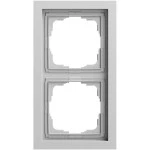 Gira 0212765 Abdeckrahmen 2f flach F200 Grau matt lackiert 
