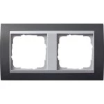 GIRA 021281 Abdeckrahmen 2f Zwischenr. F Alu Gira Event Anthrazit 