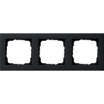 GIRA 021309 Abdeckrahmen 3f Gira E2 Schwarz m 