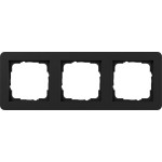 GIRA 0213153 Abdeckrahmen 3f Gira E1 Schwarz m 