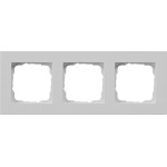 GIRA 0213375 Abdeckrahmen 3f flach Gira E2 Grau m 