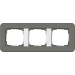 GIRA 0213413 Abdeckrahmen 3f Gira E3 Dklgrau/Reinweiß 