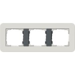 GIRA 0213421 Abdeckrahmen 3f Gira E3 Hellgrau/Anthrazit 