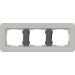 GIRA 0213422 Abdeckrahmen 3f Gira E3 Grau/Anthrazit 