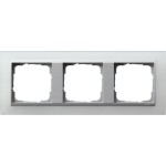 GIRA 021350 Abdeckrahmen 3f Zwischenr. F Alu Gira Event Opak Weiß 