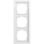 Gira 0213705 Abdeckrahmen 3f flach F200 Reinweiß 