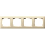 GIRA 021401 Abdeckrahmen 4f Gira Standard 55 Cremeweiß 