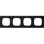 GIRA 021409 Abdeckrahmen 4f Gira E2 Schwarz m 