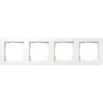GIRA 0214151 Abdeckrahmen 4f Gira E1 Reinweiß m 