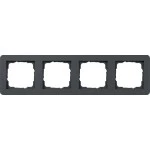 GIRA 0214152 Abdeckrahmen 4f Gira E1 Anthrazit 