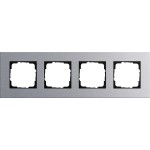 GIRA 021417 Abdeckrahmen 4f Gira Esprit Aluminium 