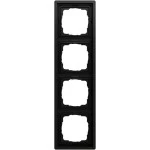 Gira 0214174 Abdeckrahmen 4f F100 Schwarz matt lackiert 