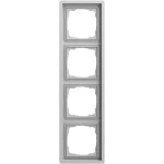 Gira 0214176 Abdeckrahmen 4f F100 Grau matt lackiert 