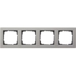 GIRA 021433 Abdeckrahmen 4f Gira E2 Edelstahl 