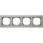 GIRA 0214335 Abdeckrahmen 4f flach Gira E2 Edelstahl 