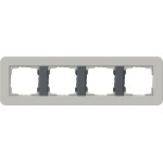 GIRA 0214422 Abdeckrahmen 4f Gira E3 Grau/Anthrazit 