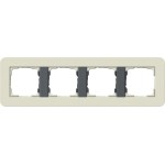 GIRA 0214427 Abdeckrahmen 4f Gira E3 Sand/Anthrazit 