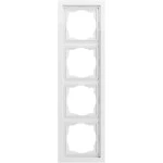 Gira 0214705 Abdeckrahmen 4f flach F200 Reinweiß 