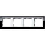GIRA 0214733 Abdeckrahmen 4f Zwischenr. RW Gira Event Klar Schwarz 