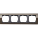 GIRA 0214768 Abdeckrahmen 4f Zwischenr. AN Gira Event Klar Braun 