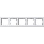 GIRA 021529 Abdeckrahmen 5f Gira E2 Reinweiß 