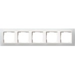 GIRA 0215334 Abdeckrahmen 5f Zwischenr. RW Gira Event Opak Weiß 
