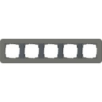 GIRA 0215423 Abdeckrahmen 5f Gira E3 Dklgrau/Anthrazit 