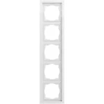 Gira 021570 Abdeckrahmen 5f F200 Reinweiß 
